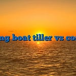 Fishing boat tiller vs console